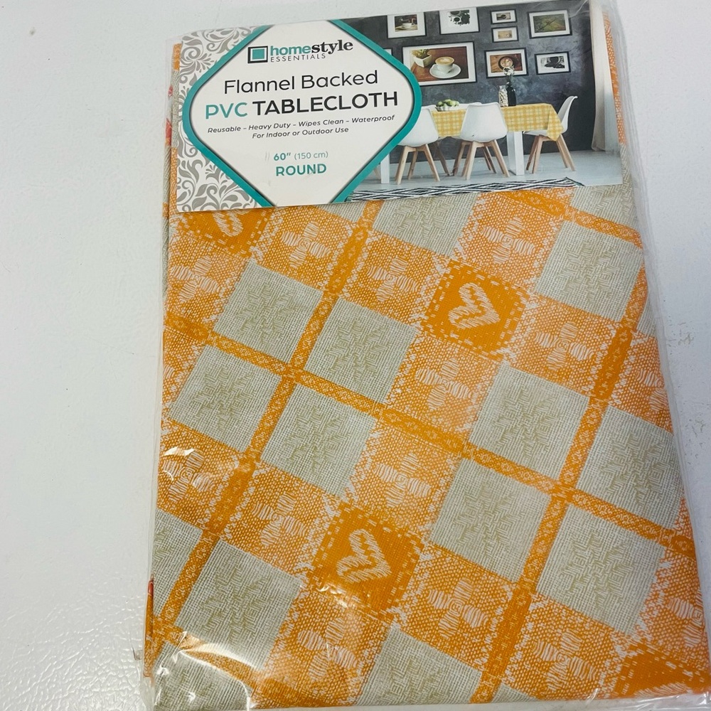 Flannel backed pvc tablecloth